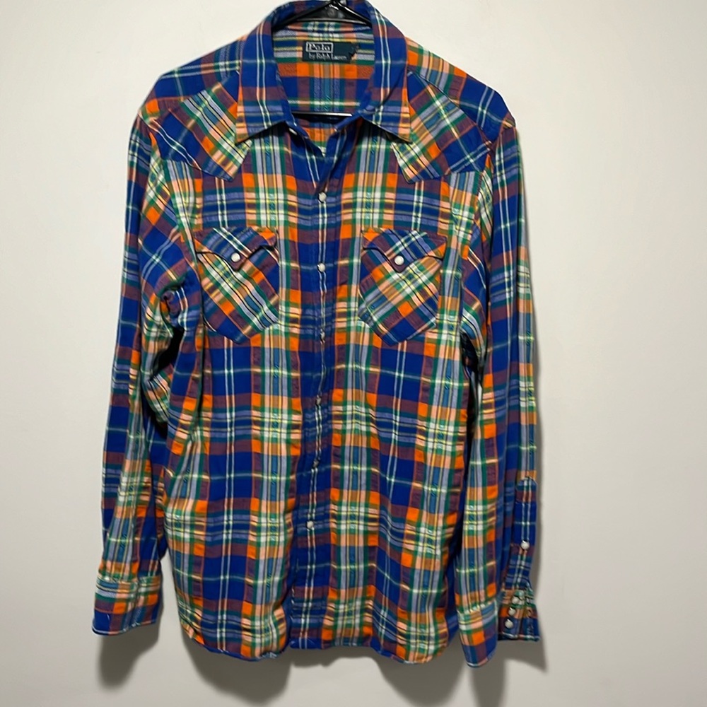 VTG Western Polo Pearl Snap button down